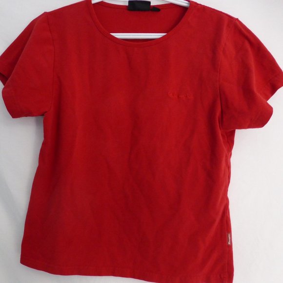 CHAMPION, large, plain red tee